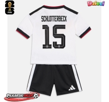 Niemcy Nico Schlotterbeck #15 Koszulka Podstawowa dzieci MŚ 2026 Krótki Rękaw (+ krótkie spodenki)
